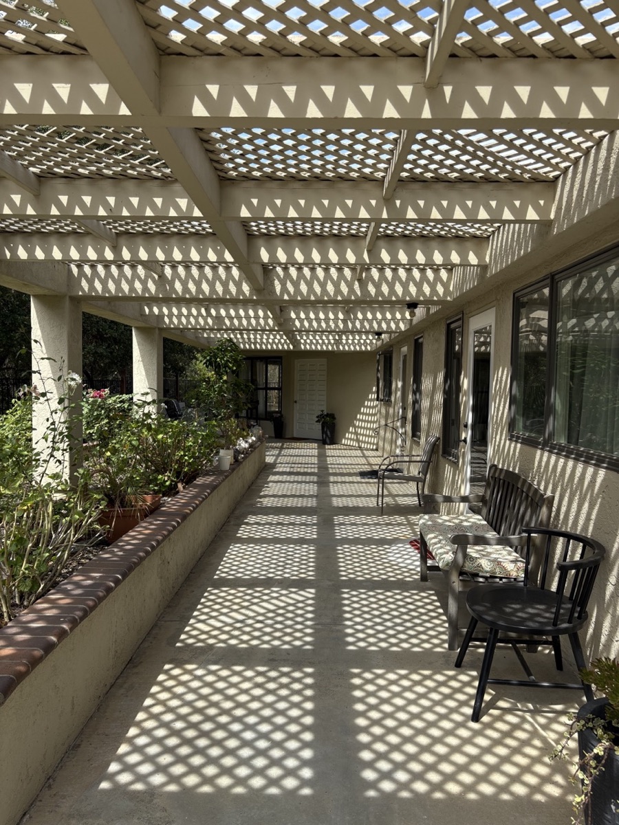 Bright community dining room